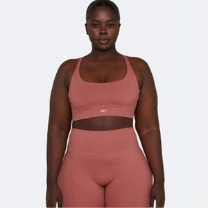 SET Active Luxform Racer Box Bra (S) + Leggings (M) in Fame